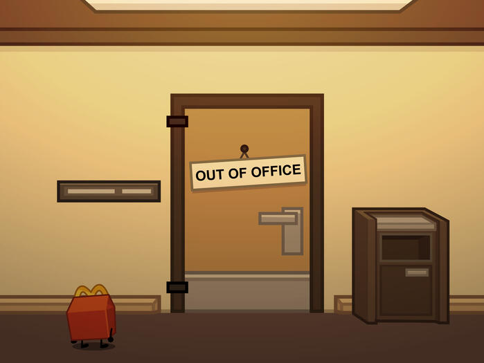 Meal Munch Restaurant (Manager's office door)