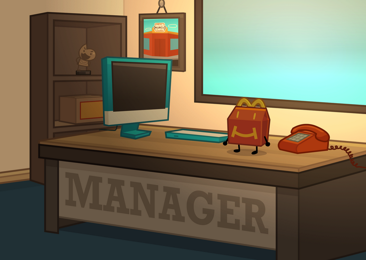 Meal Munch Restaurant (Manager's desk)