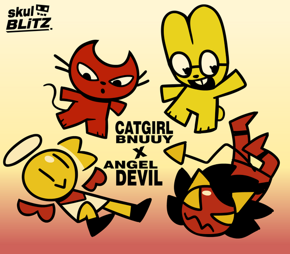 Bunny and Cat X Angel and Devil (for @CatgirlBnuuy) Bunny and Cat X Angel and Devil (for @CatgirlBnuuy)