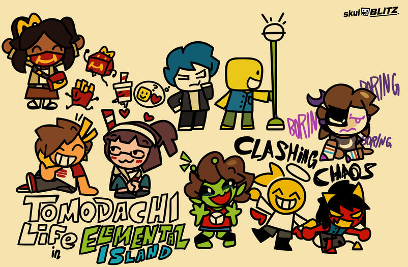 Tomodachi Life sketches 1
